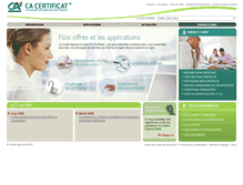 Tablet Screenshot of ca-certificat-plus.com